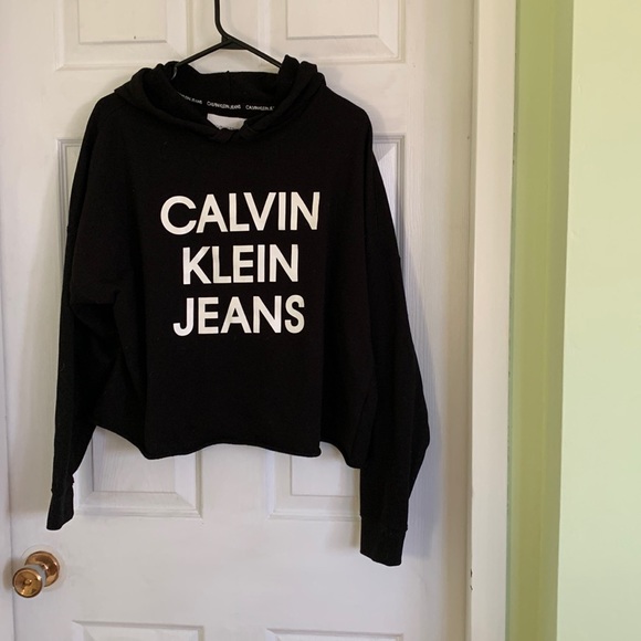 CALVIN KLEIN crop hoodie - L - Picture 1 of 6
